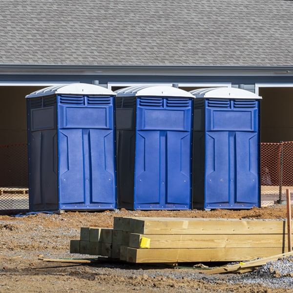 are there any restrictions on where i can place the porta potties during my rental period in Purple Sage